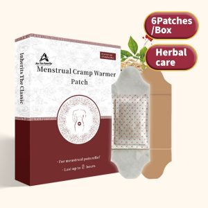 Single-unit menstrual comfort heat patch packaging for a B2B first-order plan